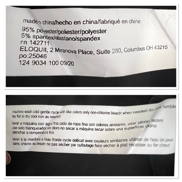 ELOQUII Metallic Maxi Wrap Dress Plus Size 18 Black NWT - Picture 6 of 8